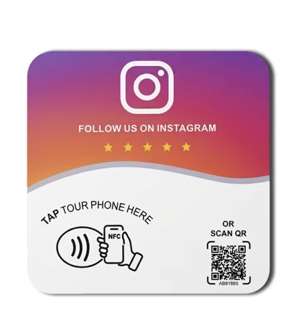 TapReview Instagram NFC